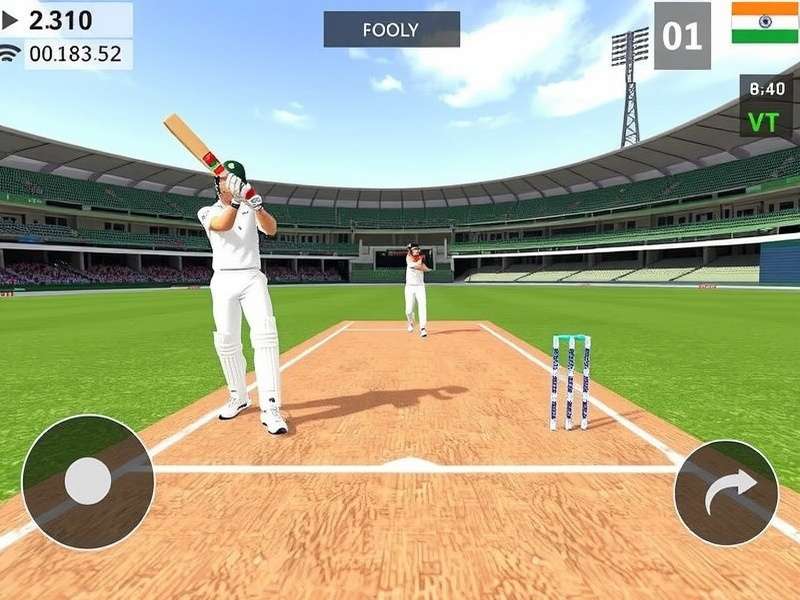 Indian VR Cricket Virtuoso fielding perspective in virtual reality